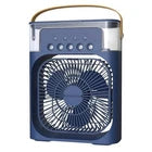 Portable Air Cooler Fan with Humidifier, USB Powered, 3-Speed Control, LED Display