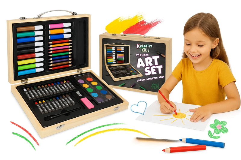 67pc Kids Arts and Crafts Set