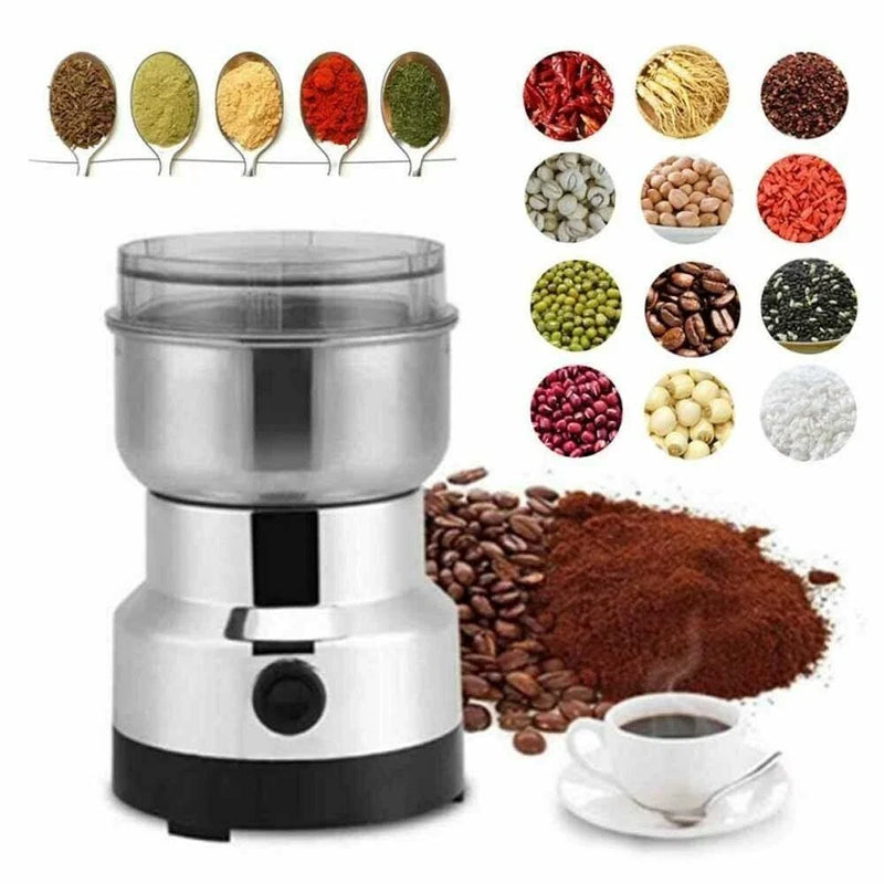 Electric Coffee Grinder – Stainless Steel Blade for Coffee Beans, Nuts & Spices (220V)