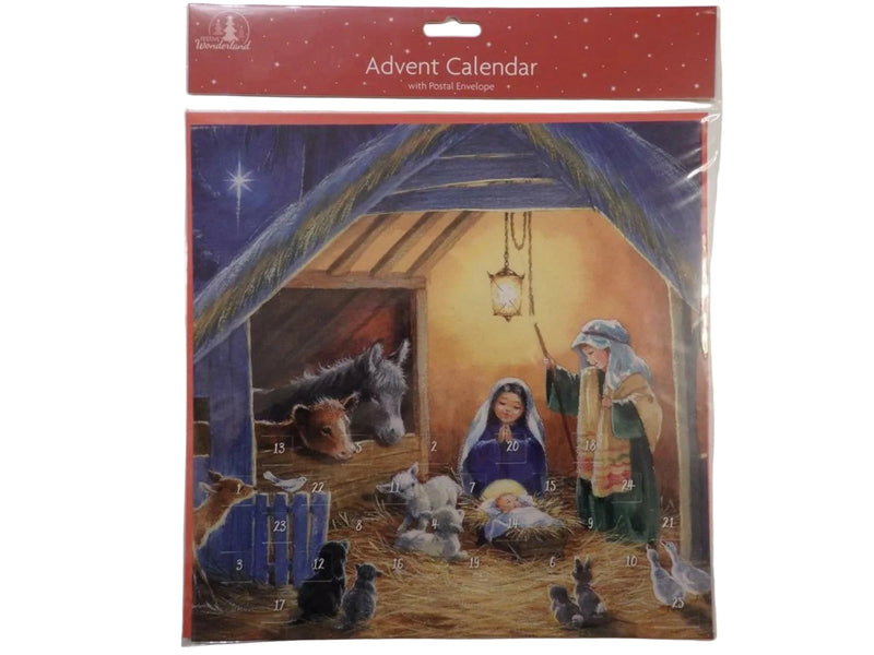christmas advent calendar  nativity scene