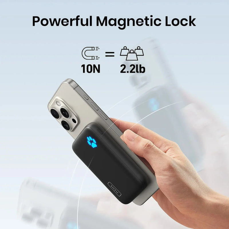 INIU 10000 mAh MagSafe Magnetic Wireless Power Bank Fast Charger iPhone New