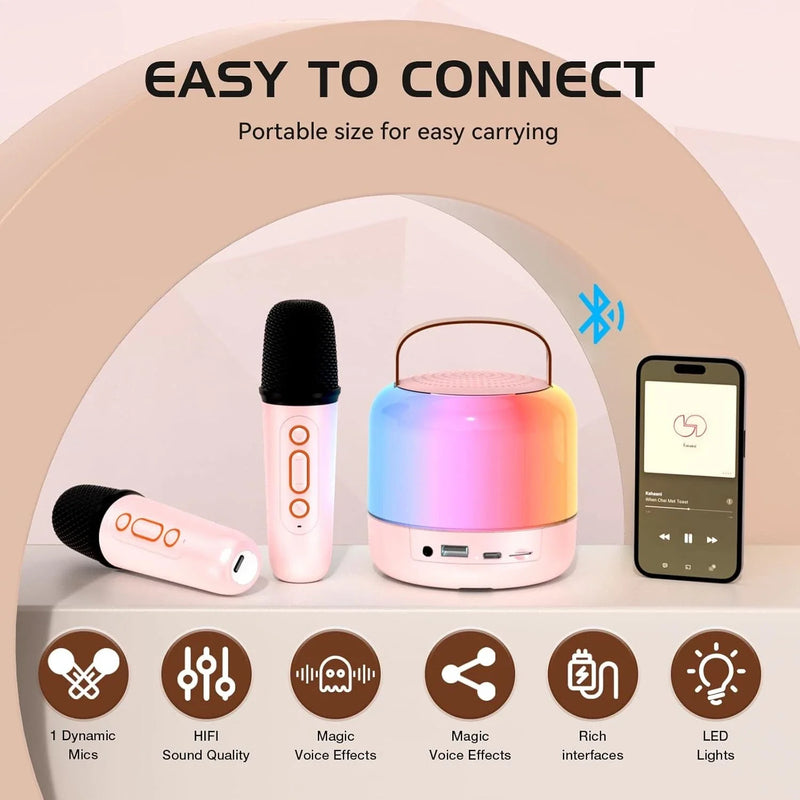 Kids Karaoke Machine with 2 Microphones