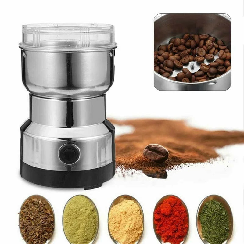 Electric Coffee Grinder – Stainless Steel Blade for Coffee Beans, Nuts & Spices (220V)