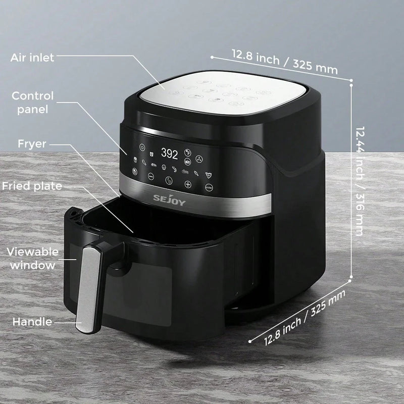 8-in-1 Air Fryer 5.5L 1500W – Digital Touchscreen, 8 Cooking Modes
