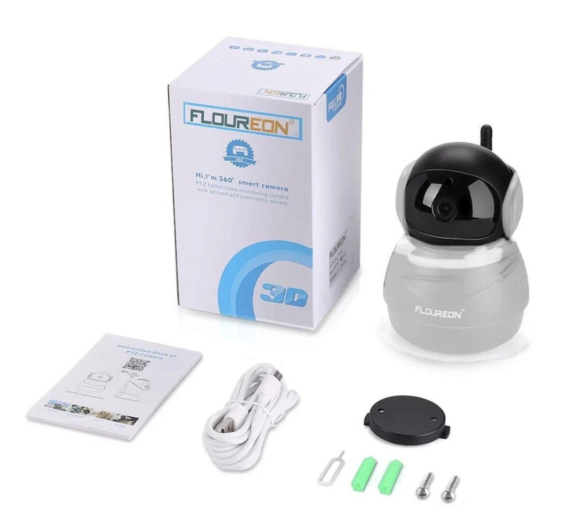 FLOUREON 360° Wireless CCTV Security Camera 1080P | Model: PTX01-PW