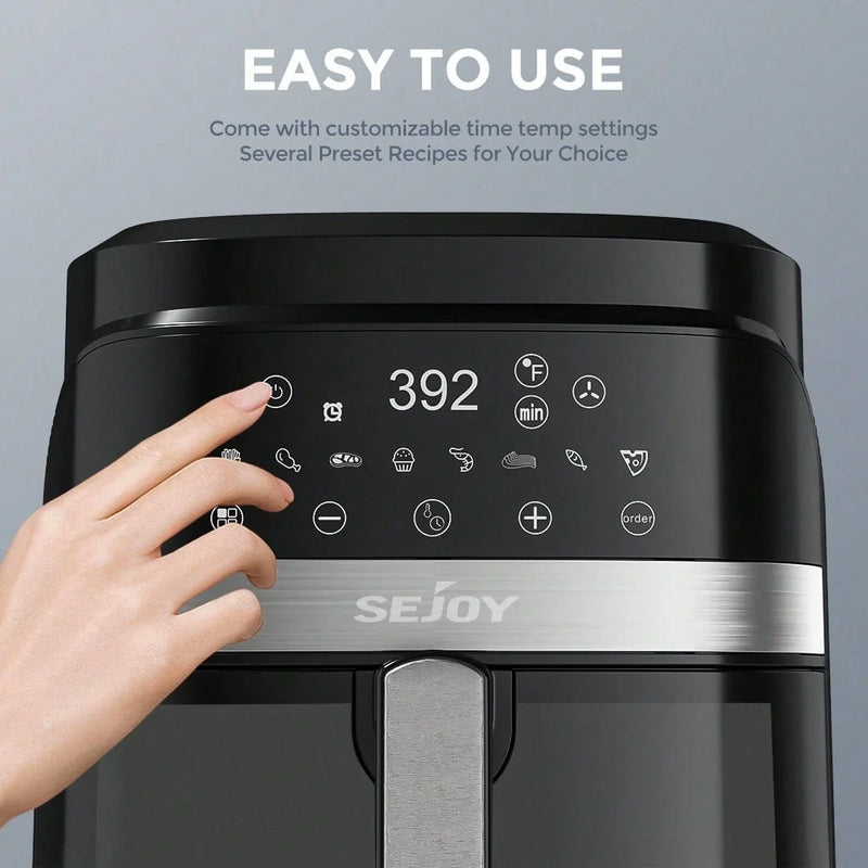 8-in-1 Air Fryer 5.5L 1500W – Digital Touchscreen, 8 Cooking Modes