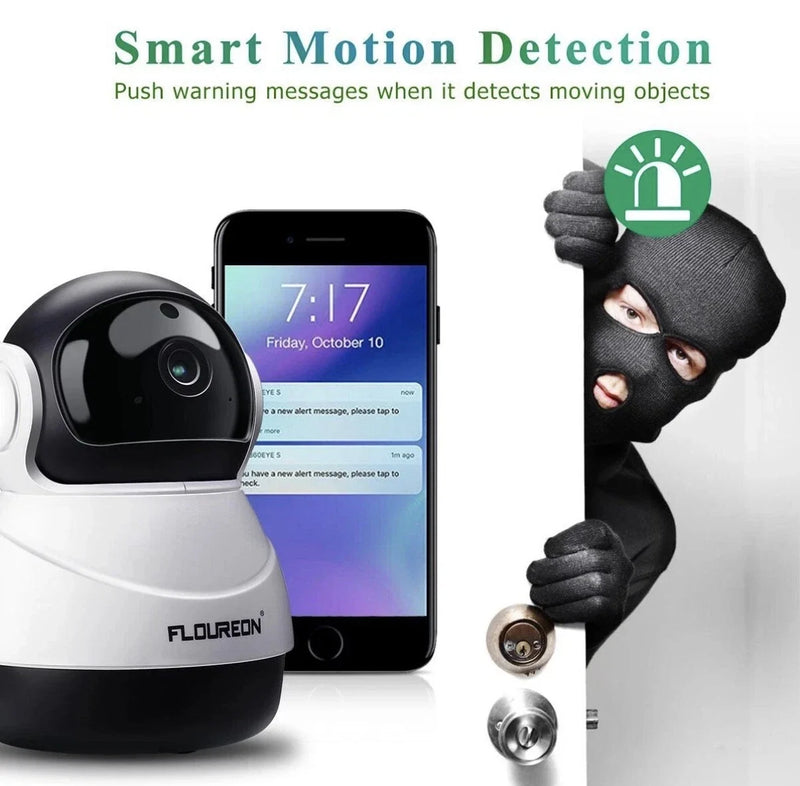 FLOUREON 360° Wireless CCTV Security Camera 1080P | Model: PTX01-PW
