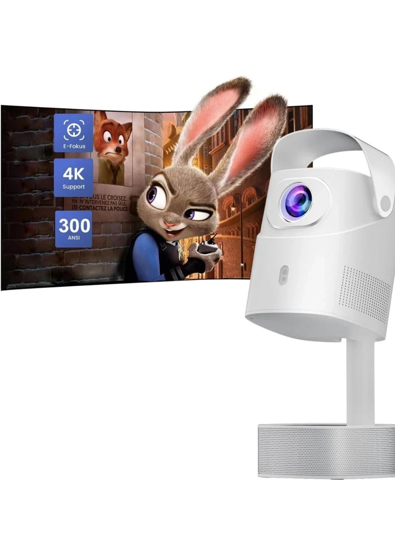Smart Home Theater Projector Native 1080P WiFi 6 Bluetooth Portable Auto Focus
