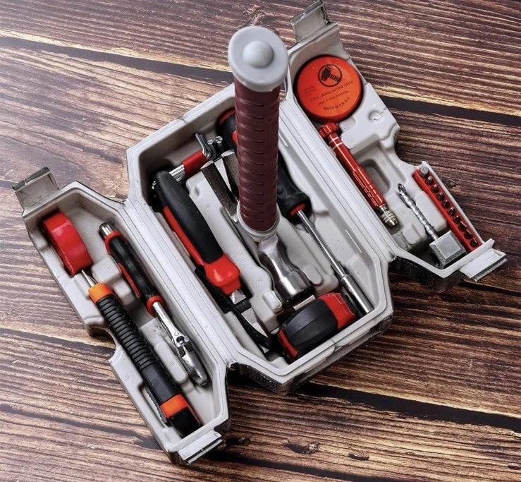 Hammer Tool Box - 28 Piece Hammer Tool Set Made of Real Metal for DIY and Car Repair