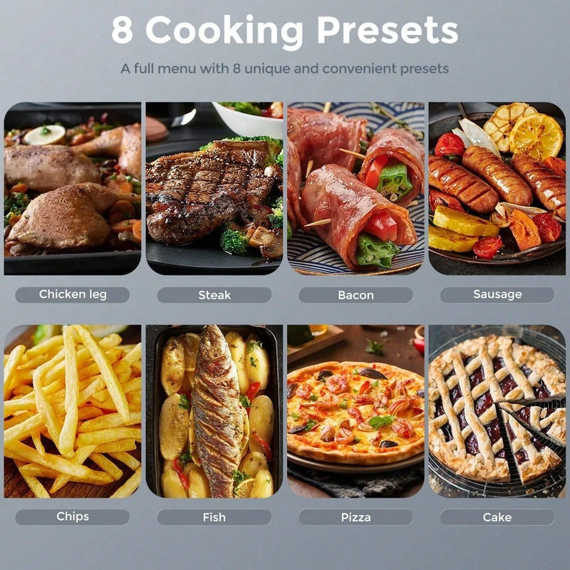 8-in-1 Air Fryer 5.5L 1500W – Digital Touchscreen, 8 Cooking Modes