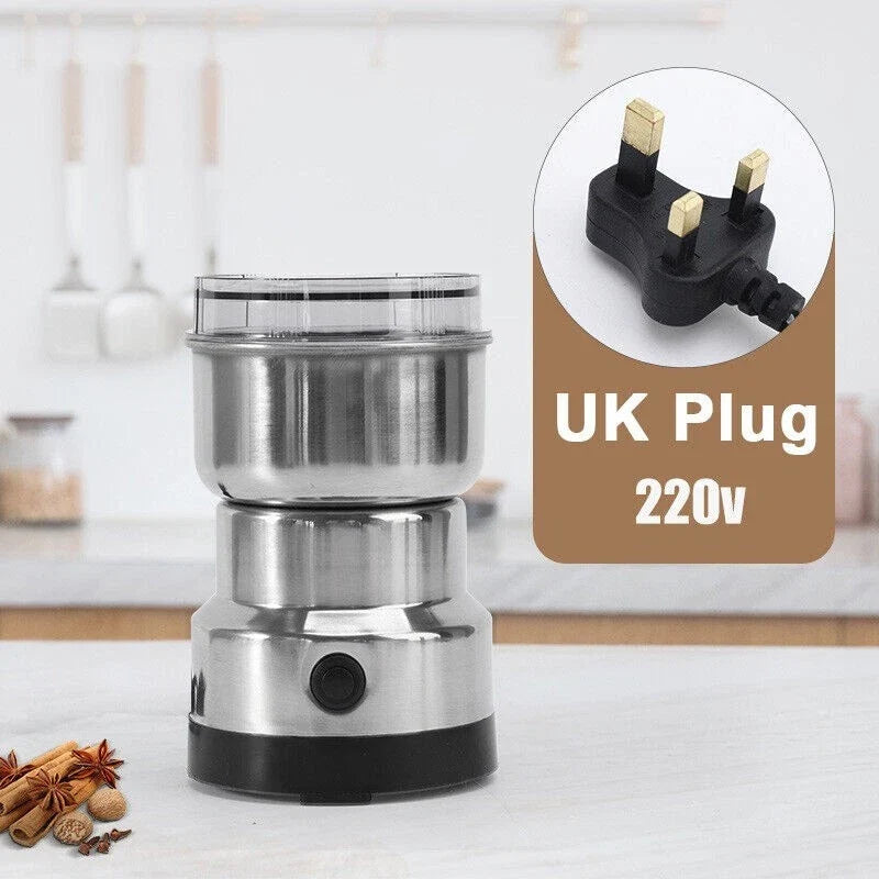 Electric Coffee Grinder – Stainless Steel Blade for Coffee Beans, Nuts & Spices (220V)