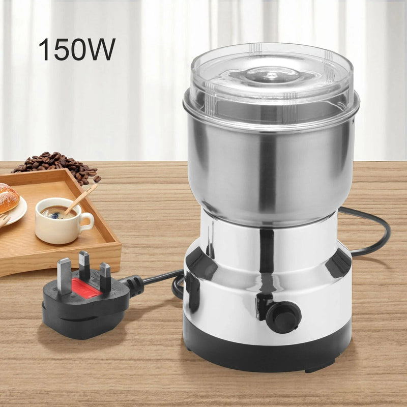Electric Coffee Grinder – Stainless Steel Blade for Coffee Beans, Nuts & Spices (220V)