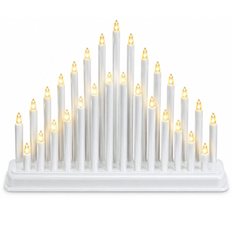Christmas Candle Bridge with 33 Warm White LED Lights