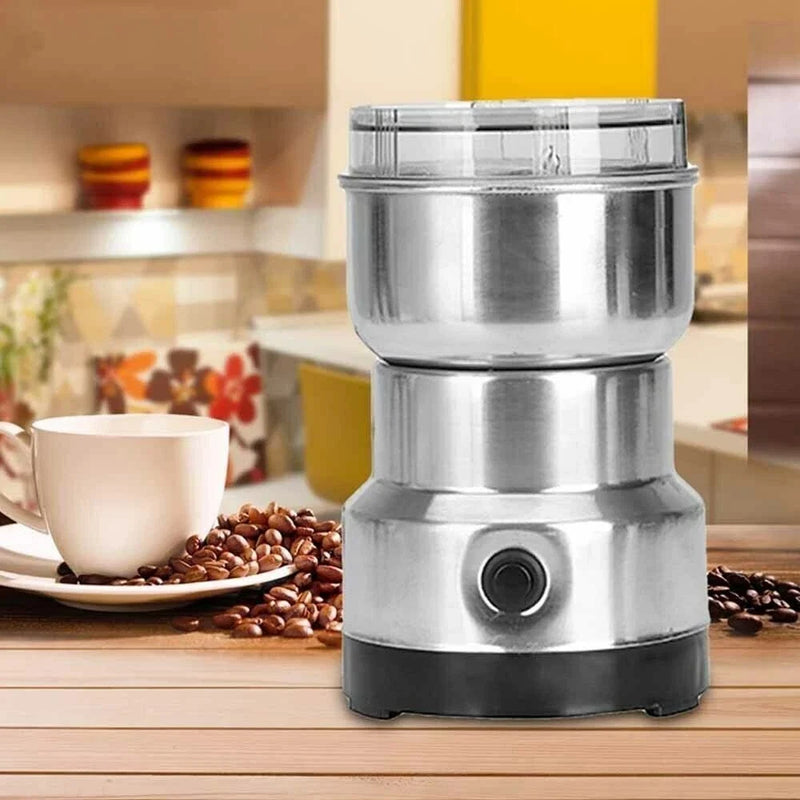 Electric Coffee Grinder – Stainless Steel Blade for Coffee Beans, Nuts & Spices (220V)