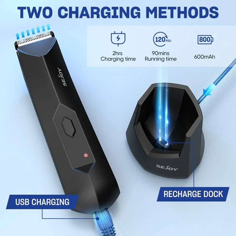 SEJOY Cordless Body Hair Trimmer – Electric Beard & Groin Shaver For Men UK