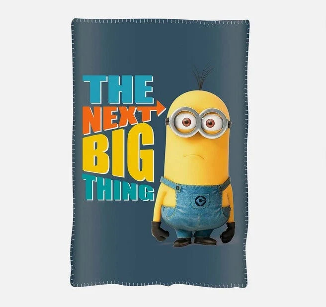 Minions Fleece Blanket 100 x 150cm Despicable Me Design Warm Throw Childrens Bed