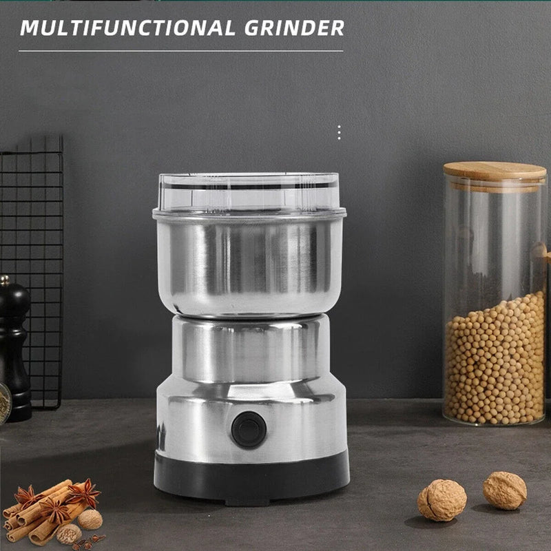 Electric Coffee Grinder – Stainless Steel Blade for Coffee Beans, Nuts & Spices (220V)
