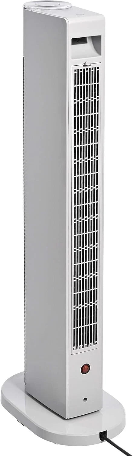 AmazonBasics Eco Tower Heater — 3 Heat Settings, 2 Fan Speeds, Oscillating