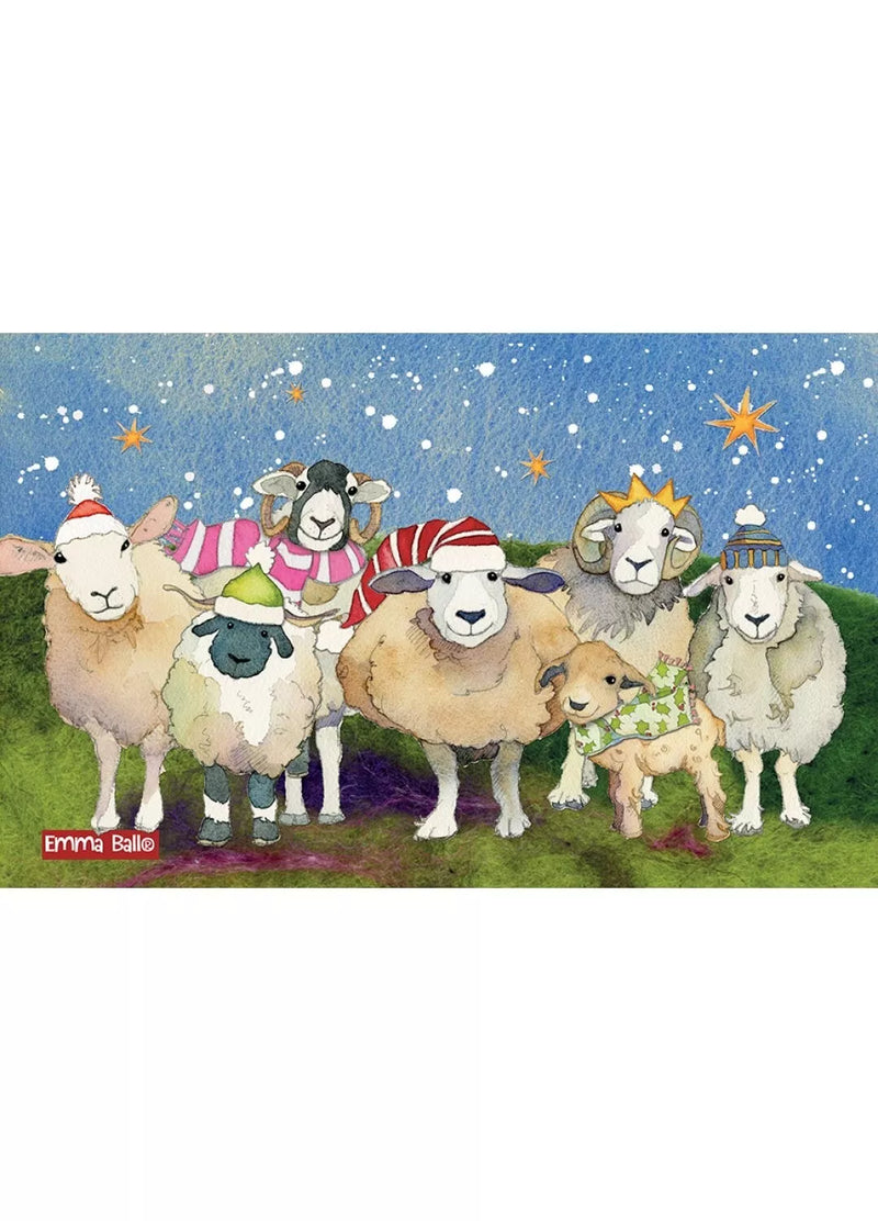CHRISTMAS SHEEP TEA TOWEL  XF11