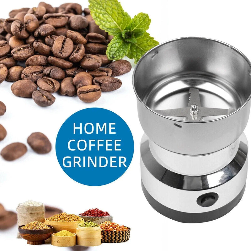 Electric Coffee Grinder – Stainless Steel Blade for Coffee Beans, Nuts & Spices (220V)