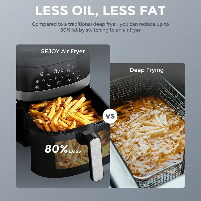 8-in-1 Air Fryer 5.5L 1500W – Digital Touchscreen, 8 Cooking Modes