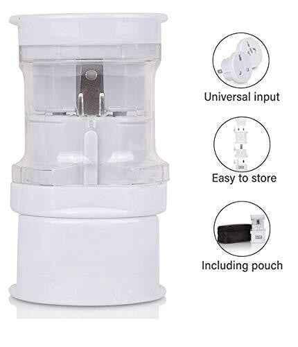Travel Plug Universal Worldwide Charger Power Adapter US, EU, UK, AU - White