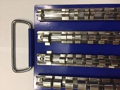 Socket Rail Tray holds 80 sockets 1/4" 3/8" 1/2" drive clips Tool Storage Clip