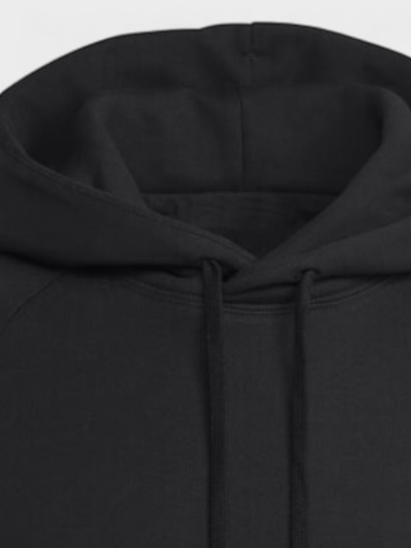 Center Logo Hoodie Black