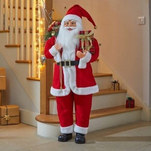 Large Red Santa Claus Figure