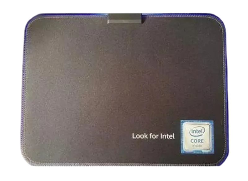 Intel Gaming Mouse Pad Blue Led Light-Up Anti Slip 36.5X25.5cm for PC and Laptop