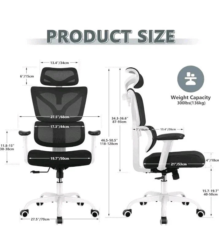 Ergonomic Gaming Chair High Back Recliner with Lumbar Support – Office & Gaming