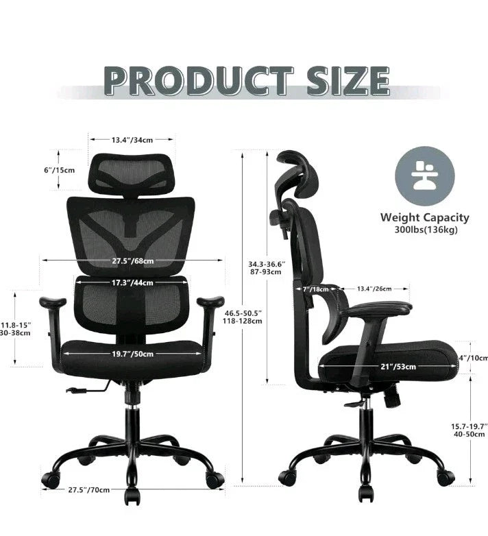 Ergonomic Gaming Chair High Back Recliner with Lumbar Support – Office & Gaming