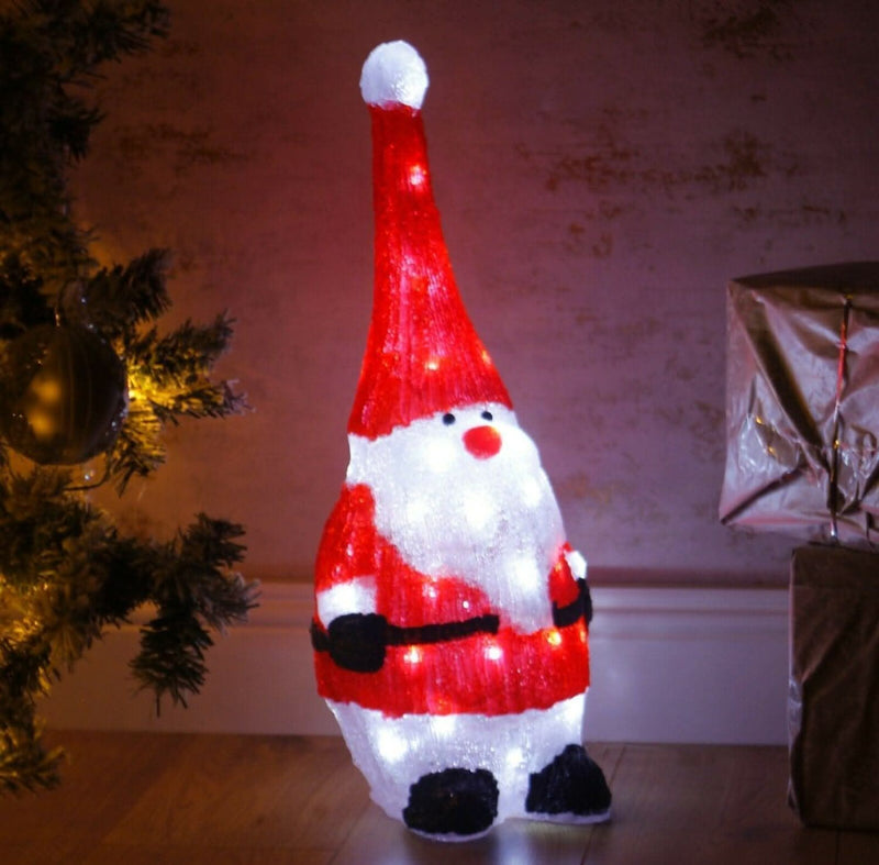 Christmas Acrylic LED Santa Decoration 60cm