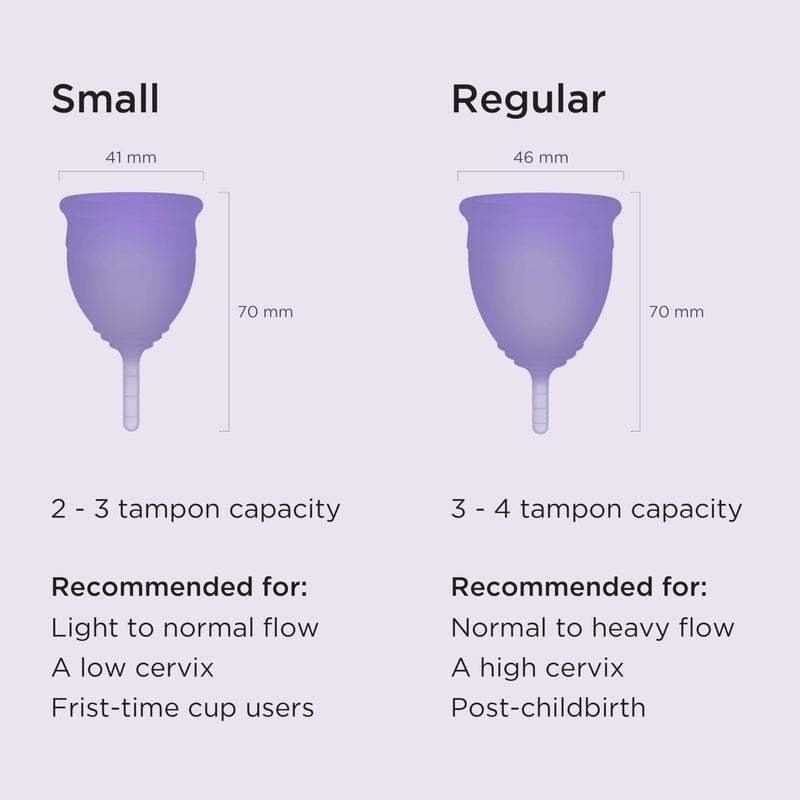 Saalt Soft Menstrual Cup – Reusable, Comfortable Leak-Free Protection (Regular, Mountain Iris)