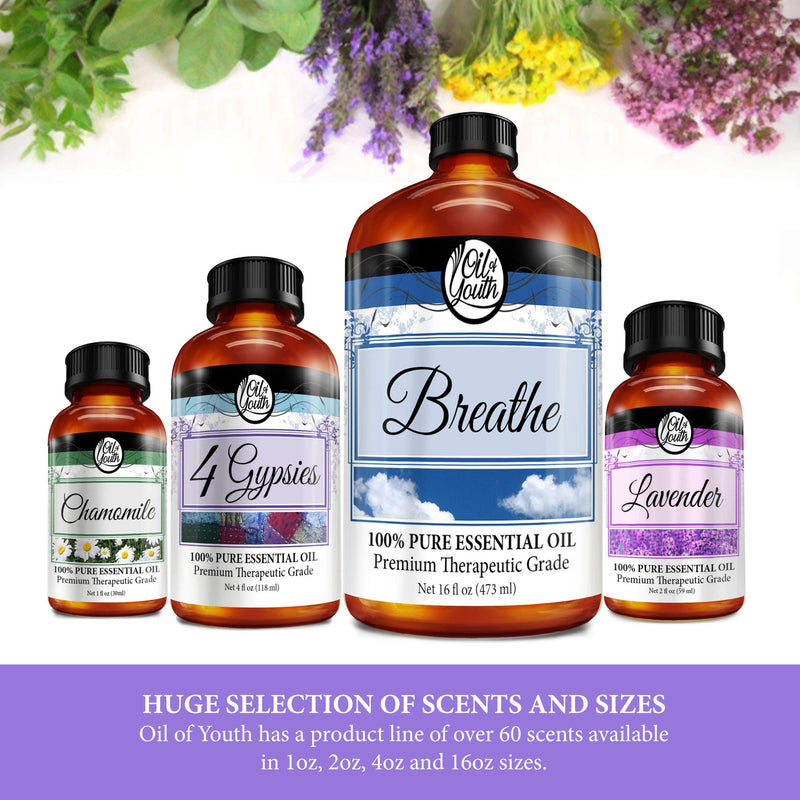 Oil of Youth Sage Essential Oil 4oz – Premium Aromatherapy for Diffusers
