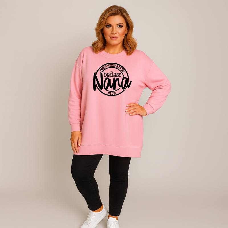 Member of The Bad Ass Nana Club Long Sweatshirt