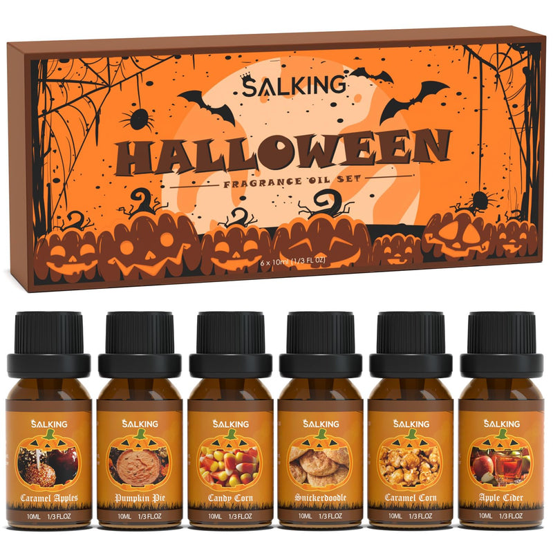 SALKING Halloween Fragrance Oils Gift Set | Premium Diffuser & Soap Making Oils