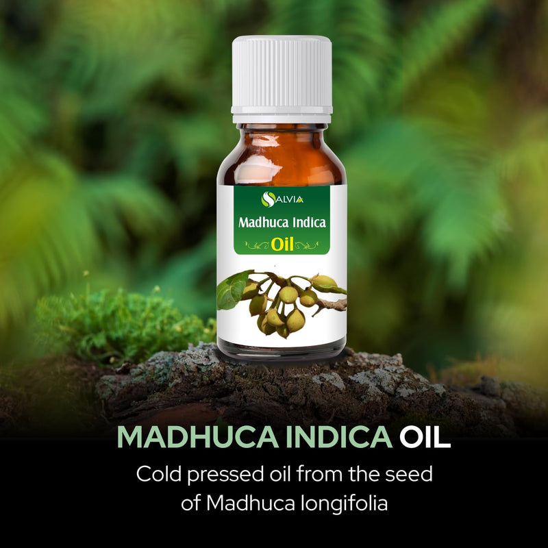 Salvia Madhuca Indica Oil (Mahua) – 100% Natural Cold-Pressed Carrier Oil for Aromatherapy & Skin Care | 100 ml