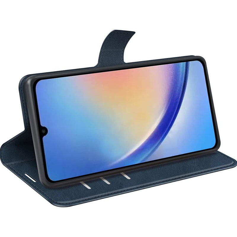 Samsung Galaxy A34 Book Flip Case Leather Wallet