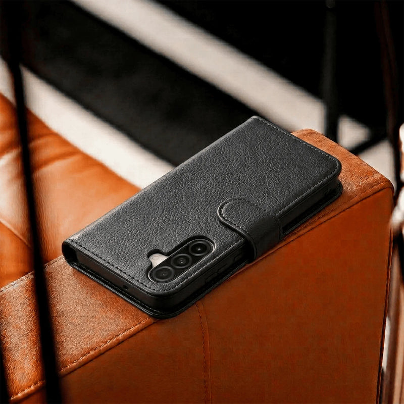 Samsung Galaxy S25 Series Book Flip Case Leather Wallet
