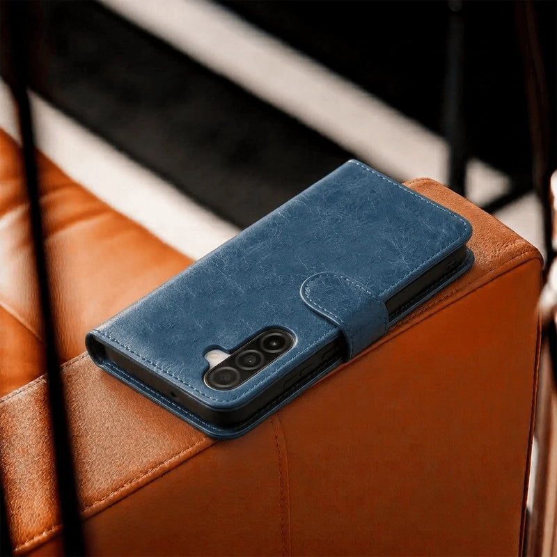 Samsung Galaxy S25 Series Book Flip Case Leather Wallet