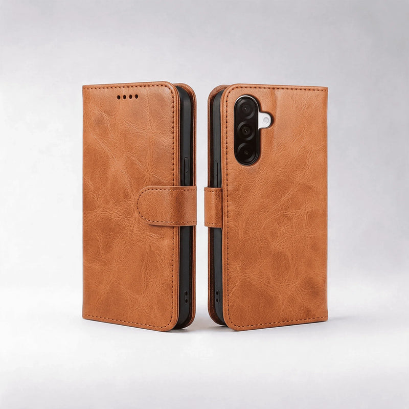 Samsung Galaxy S25 Series Book Flip Case Leather Wallet