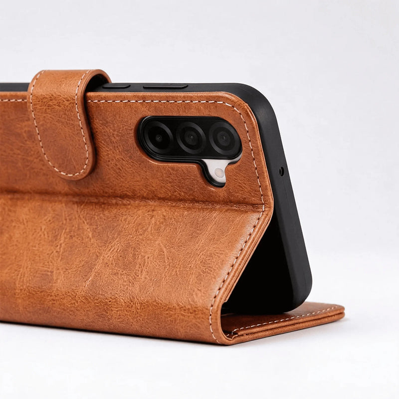 Samsung Galaxy S25 Series Book Flip Case Leather Wallet