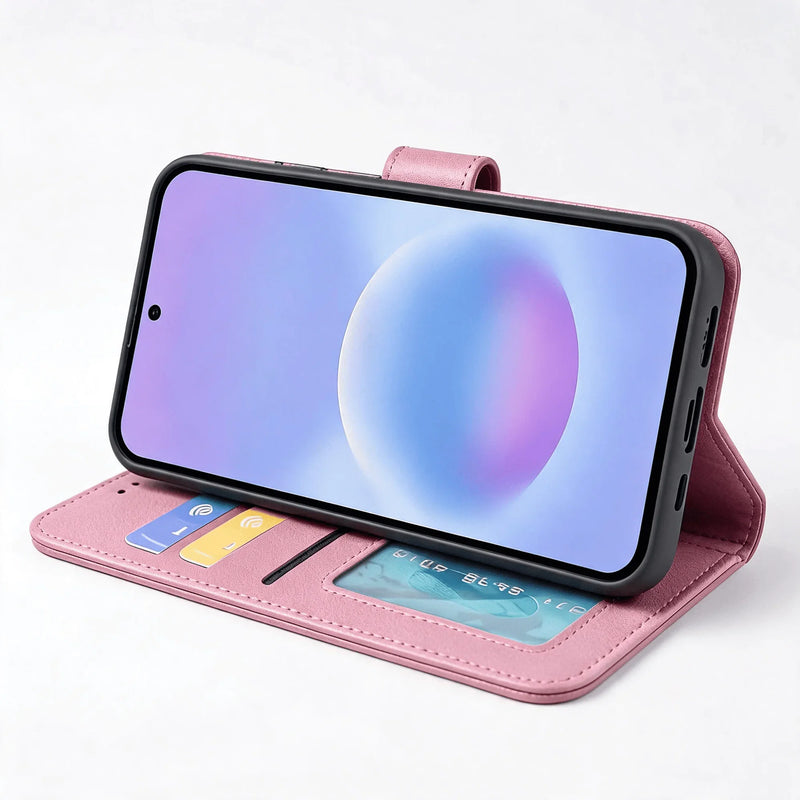 Samsung Galaxy A15 Book Flip Case Leather Wallet