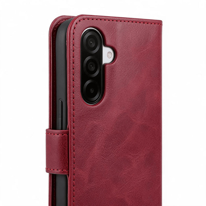Samsung Galaxy S25 Series Book Flip Case Leather Wallet