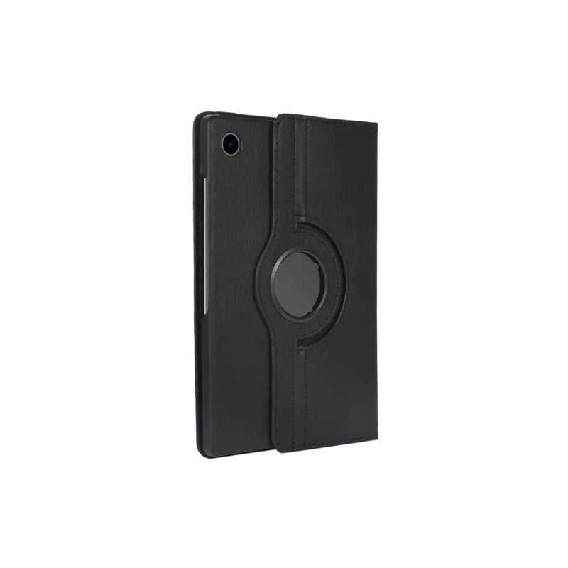 Samsung Tab S7 Plus/S8 Plus/ S7 FE Book Flip Case Black Leather Wallet