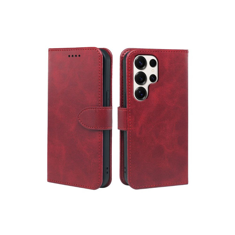 Samsung Galaxy S25 Series Book Flip Case Leather Wallet