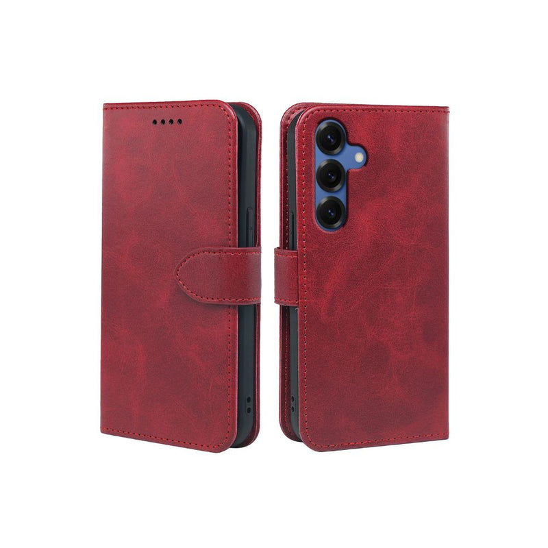 Samsung Galaxy S25 Series Book Flip Case Leather Wallet