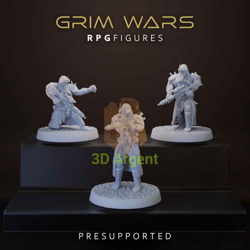 Sand Wraiths 3x | Star Wars Legion Scale | 3D Printed Resin Miniatures | RPG Figures