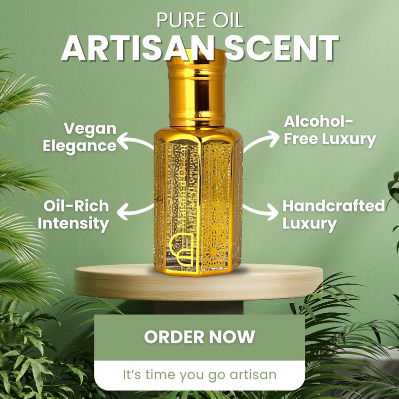 Spanish Sandalwood 12mL – Handcrafted Attar-Style Perfume Oil for Women & Men, Alcohol-Free, Aromatherapy Grade, Long-Lasting Sandalo